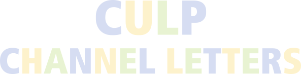 Culp channel letters